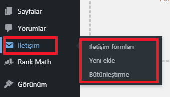 Contact Form 7 Kurulumu ve Ayarları 1 contact form 7 1