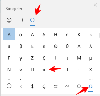Pi Sembolü Nasıl Yapılır: Windows, Word, Excel, Android, iOS 2 Windows Simgelerinden Pi İşareti Kopyalama