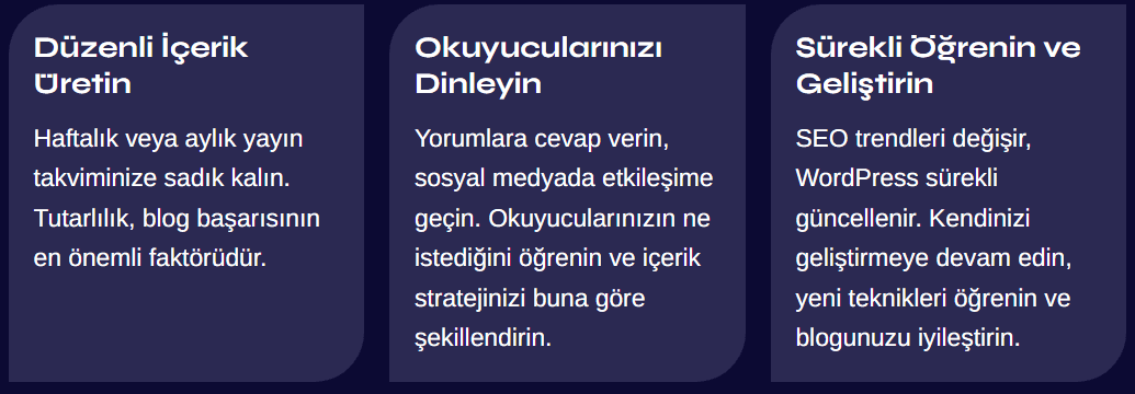 WordPress ile Blog Açma Rehberi 3 wordpress blog acma ozet 1