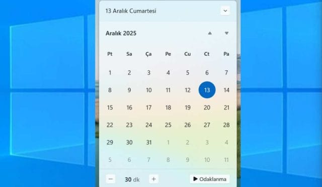 Windows 11 Tarih ve Saat Ayarları