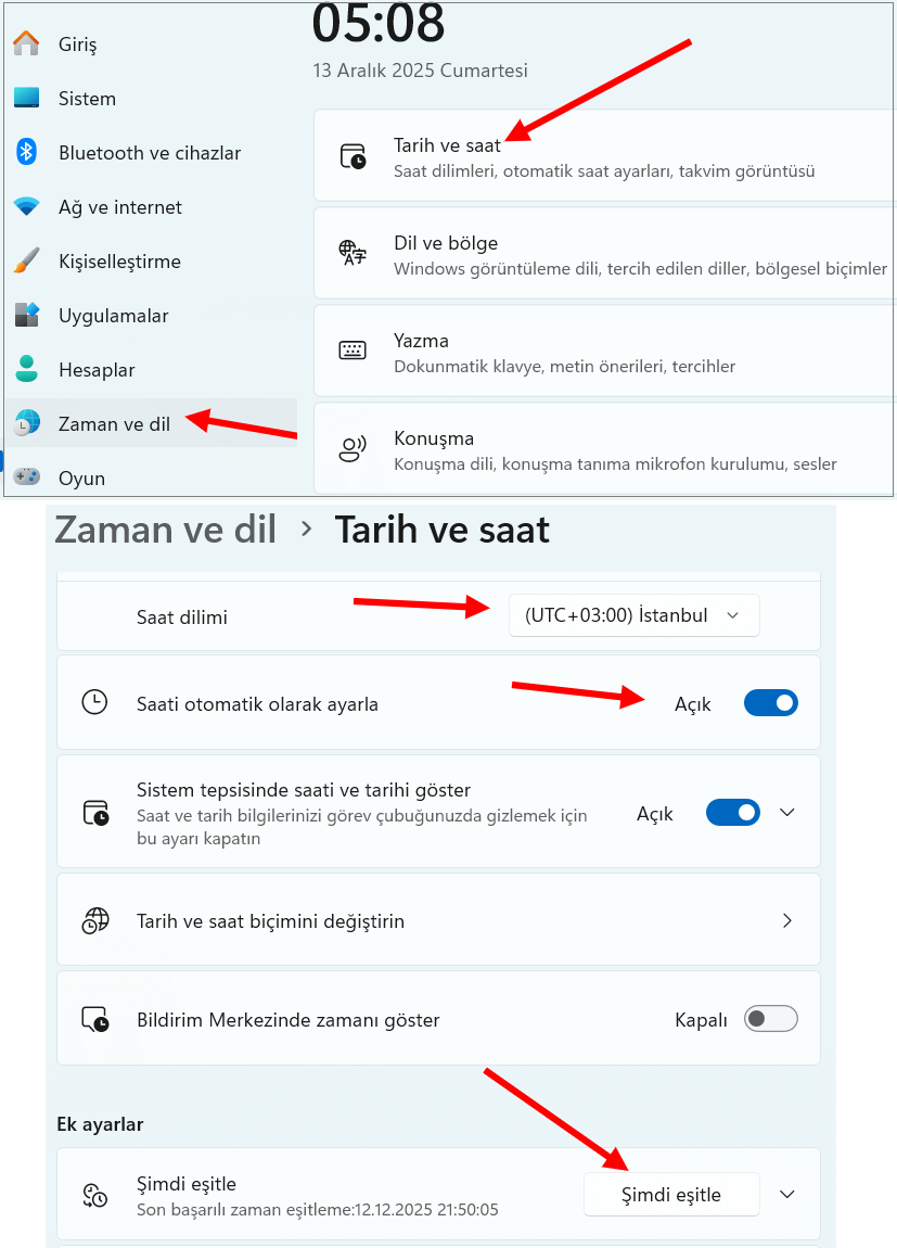 Windows 11 Tarih ve Saat Ayarları: Kapsamlı Kılavuz 1 Windows Tarih ve Saat Ayarlarina Nasil Erisilir
