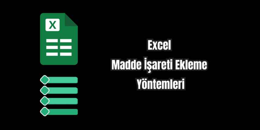 Excel’de Madde İşareti Nasıl Eklenir? (6 Yöntem)