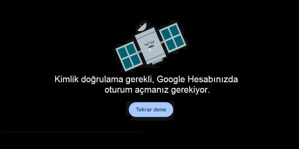 Play Store Kimlik Doğrulama Gerekli Hatası