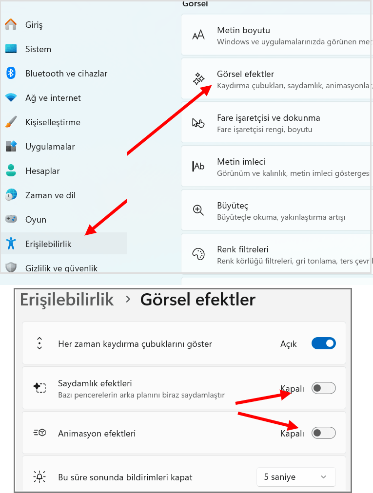 Windows 11 Hızlandırma Yöntemleri 1 windows11 hizlandirma 1
