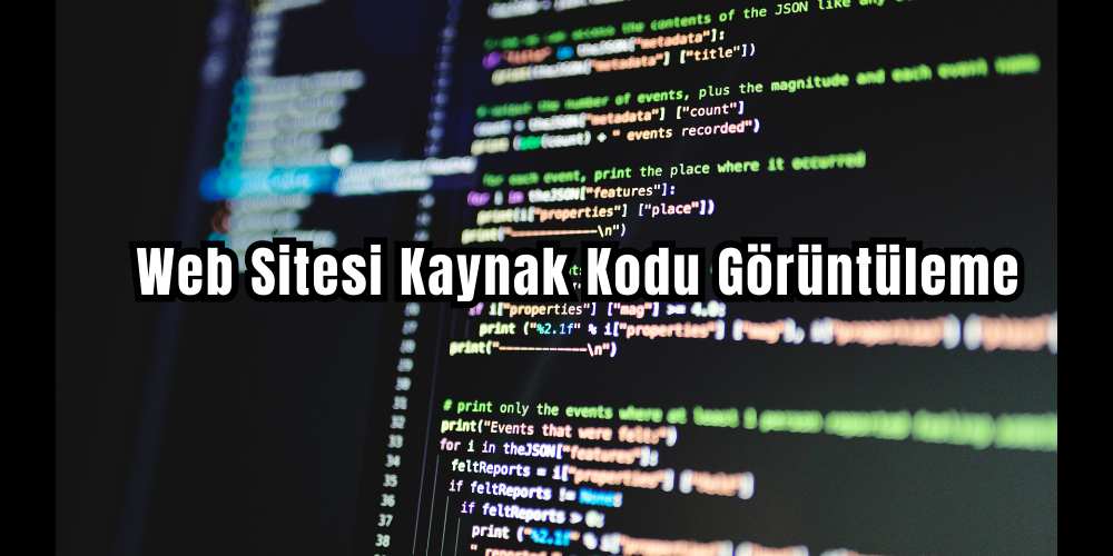 Web Site Kaynak Kodlarını Görüntüleme 1 Web Site Kaynak Kodlarını Görüntüleme
