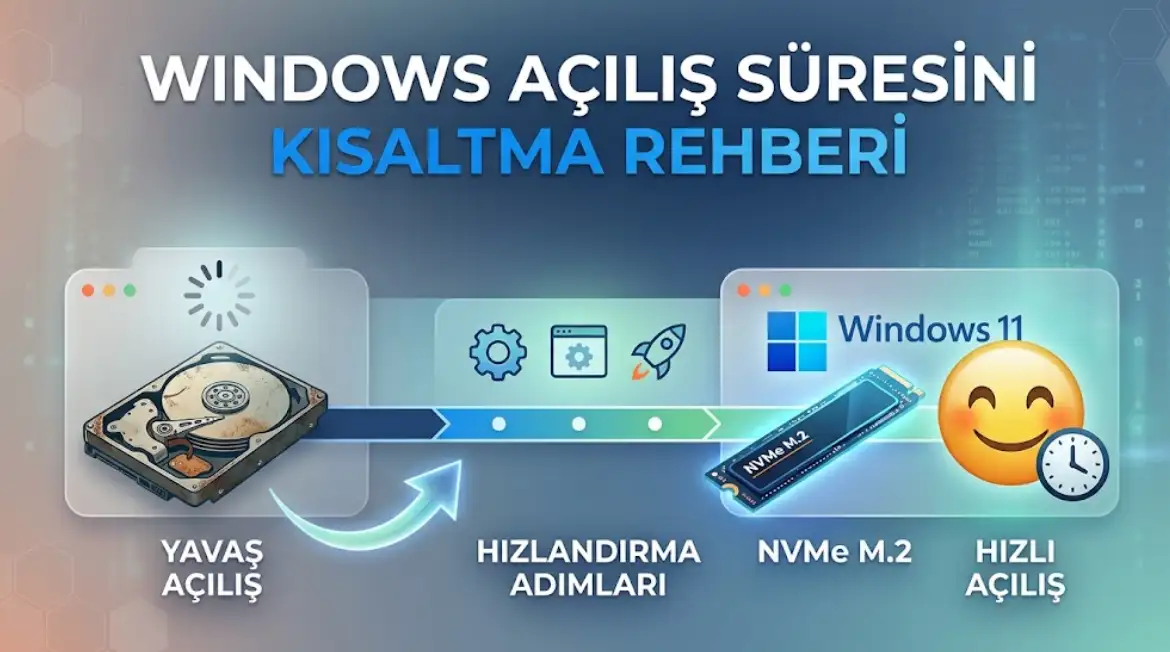 Windows Açılış Süresini Kısaltma Rehberi 1 Windows Açılış Süresini Kısaltma